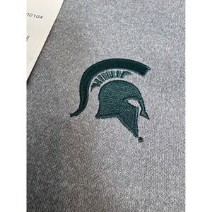 Michigan State‎ Spartans Clique NCAA Gray Pullover Long Sleeve Top M Sparty MSU